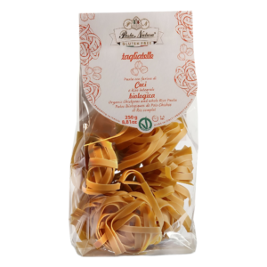 MAKARON (Z CIECIERZYCY I BRĄZOWEGO RYŻU) TAGLIATELLE BEZGLUTENOWY BIO 250 g - PASTA NATURA