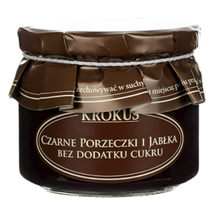 CZARNE PORZECZKI I JABŁKA BEZ DODATKU CUKRÓW BEZGLUTENOWE 310 g - KROKUS