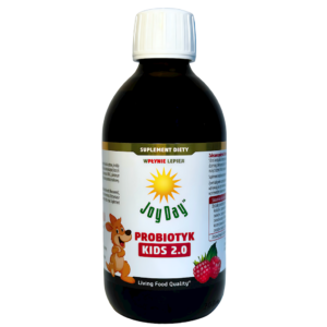 PROBIOTYK DLA DZIECI OD 3 ROKU O SMAKU MALINOWYM BEZGLUTENOWY BIO 300 ml - JOY DAY