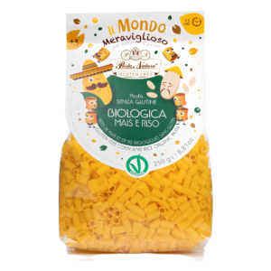 MAKARON (KUKURYDZIANO - RYŻOWY) DLA DZIECI RURKA MINI BEZGLUTENOWY BIO 250 g - PASTA NATURA