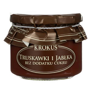 TRUSKAWKI I JABŁKA BEZ DODATKU CUKRÓW 310 g - KROKUS