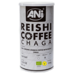 KAWA ROZPUSZCZALNA ARABICA Z REISHI I CHAGĄ BIO 100 g - ANI
