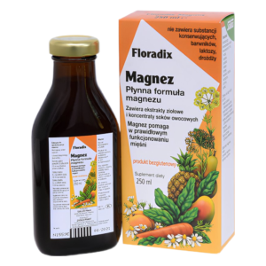 MAGNEZ W PŁYNIE BEZGLUTENOWY 250 ml - SALUS (FLORADIX)