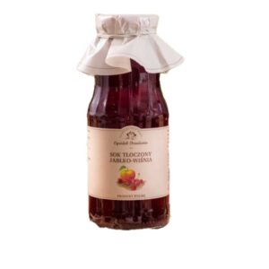 Sok tłoczony jabłko-wiśnia 300 ml Ogródek Dziadunia