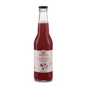 Bąbelkowa Malina – Lemoniada malinowa z czystkiem 330 ml Ogródek Dziadunia