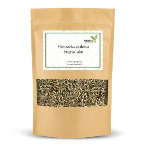Mieszanka Ziołowa MigraCalm 60g – Naturalne Wsparcie przy Bólach Głowy i Migrenach