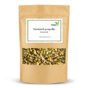 Rumianek Pospolity Koszyczek 50g – 100% Naturalne Zioła do Zaparzania