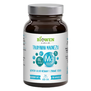 TAURYNIAN MAGNEZU + WITAMINA B6 100 KAPSUŁEK -  BIOWEN