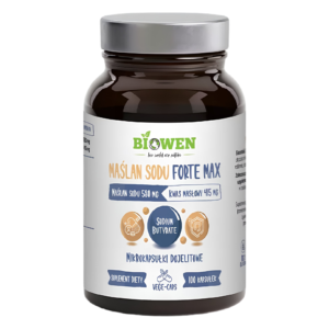 MAŚLAN SODU FORTE MAX (580 mg) BEZGLUTENOWY 100 KAPSUŁEK - BIOWEN
