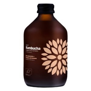 Kombucha Brzoskwinia + Trawa Cytrynowa BIO 330 ml